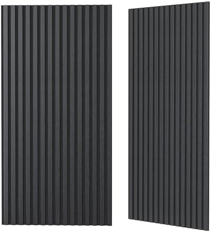 2 Pack Wood Acoustic Panels, 47.2"×23.6"×0.36" High Density Sound Proof Wood by GOAND