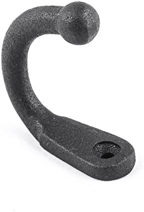 Renovators Supply Manufacturing Single Wall Hook, Wrought Iron Black Powder Coat - Image 6