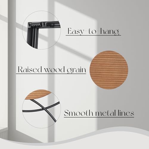 Oakrain 2 PCS Metal Wall Art for Home Decor, Large Abstract Wall Décor - Image 3