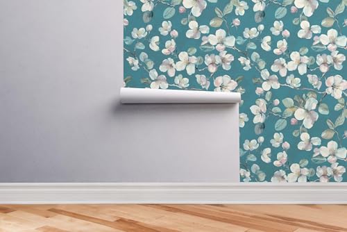 Peel and Stick Wallpaper Roll, It's Actually Cerulean Design - Image 6