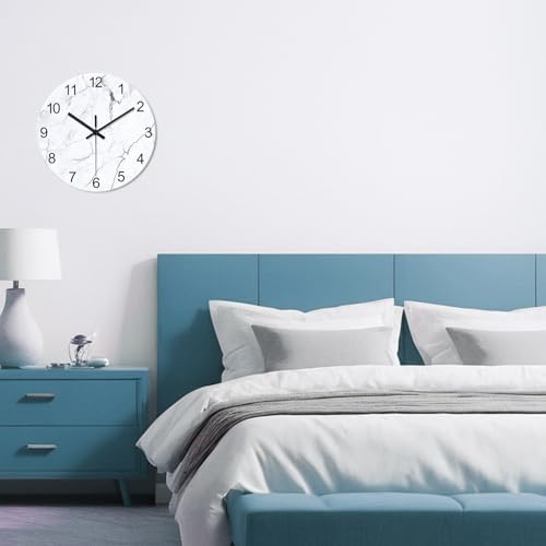 Marble Glass Wall Clocks Battery Operated 14 Inch - Image 4