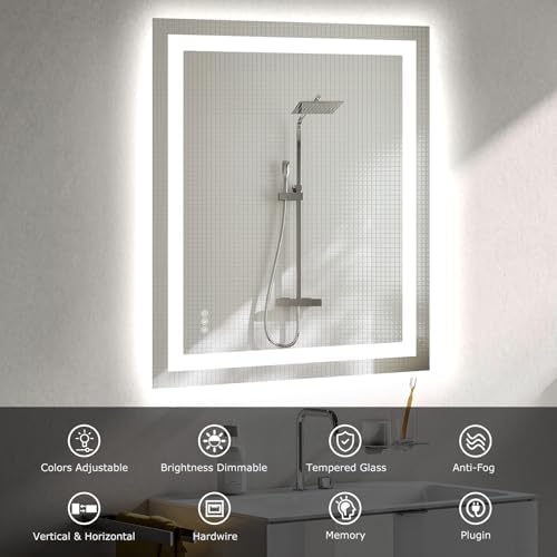Hivone 36"X30" LED Bathroom Mirror - Image 4