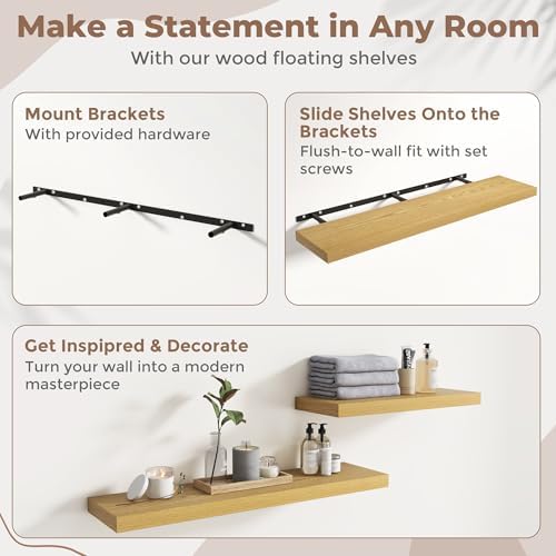 72 Inch Floating Shelves for Wall - Image 5