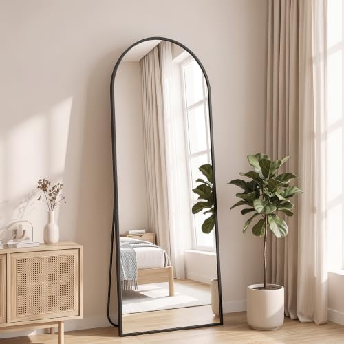 NEWBULIG Arched Full Length Floor Mirror 58"x19", Body Standing Mirror by NEWBULIG
