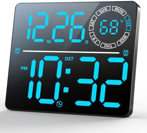 Digital Wall Clock, Digital Clock Large Display by HournorDigitalClock