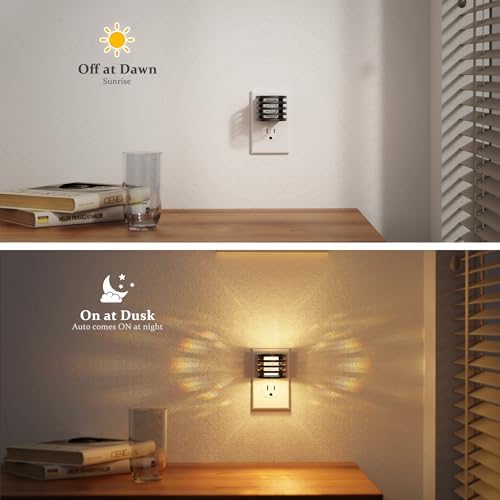 JandCase LED Night Light, Auto Bubble Night Lights Plug into Wall Dimmable - Image 2