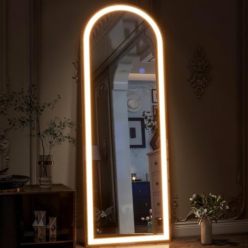 GLSLAND Arched LED Mirror Full Length Standing - Image 3
