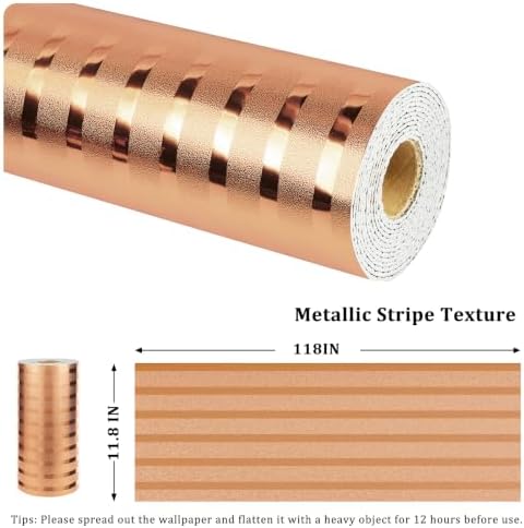 Rose Gold Metallic Wall Paneling Peel and Stick Foam Wall Panels - Image 3
