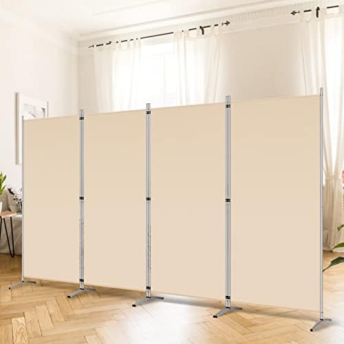 RANTILA 4 Panel Room Divider, 6 Ft Tall Folding Privacy Screen Room Dividers by RANTILA