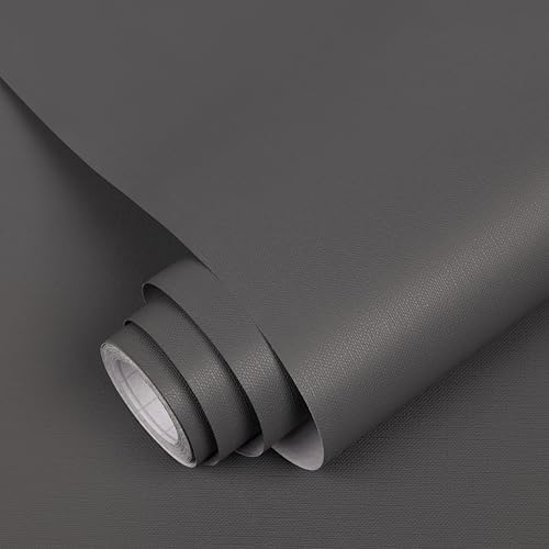 Grey Peel and Stick Wallpaper Self-Adhesive Contact Paper Tear Resistant by Abyssaly