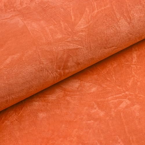 VEELIKE Self Adhesive Crushed Velvet Drawer Liner Orange Felt Roll Soft Velvet - Image 7