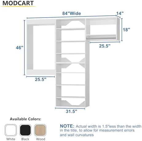 Modular Closet, Wood Tower Storage - Image 2