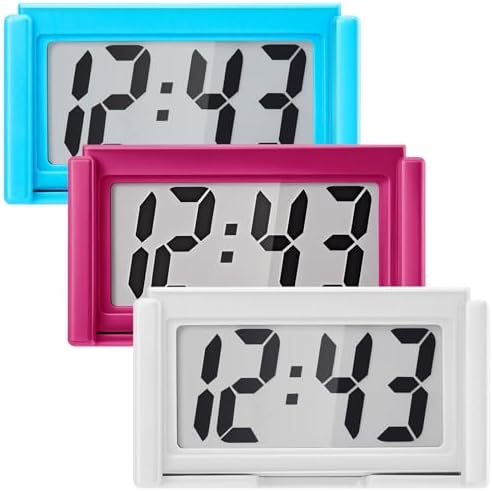 Frienda 3 Pieces Mini Small Digital Clock Stick On by Frienda