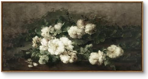 InSimSea Extra Large Framed Vintage Wall Art, Flowers Prints by InSimSeaArt