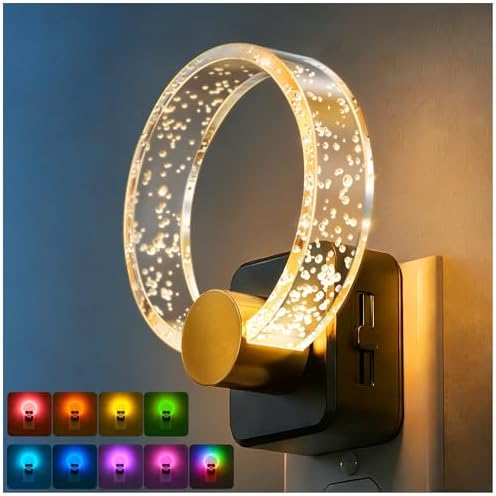 DORESshop Night Lights Plug into Wall, LED Night Light Color Changing RGB by DORESshop