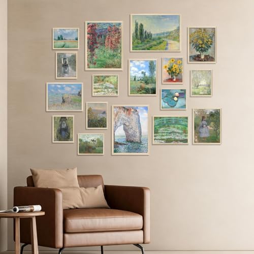 KBKBART 17 PCS Claude Monet Eclectic Wall Art Collage, Vintage Prints - Image 6