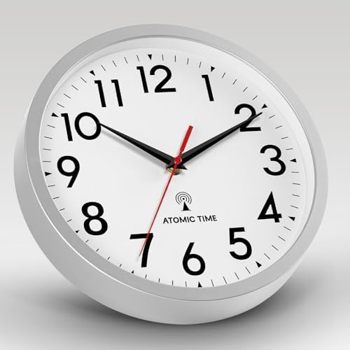 DAXSMY 10 Inch Atomic Wall Clock, Battery Operated Silent Non Ticking - Image 6