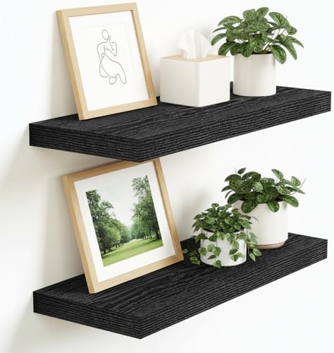 Vivelove Floating Shelves 9 inch Deep 16”Long Set of 2 by VIVELOVE