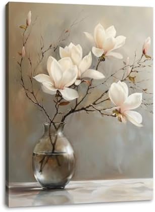 daktenn Floral Canvas Wall Art Bathroom Wall Art Pictures Wall Decor Home Decor by DakTennWallArt