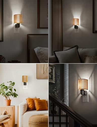 L LOHAS LED Bright Night Lights Plug into Wall, Dimmable Night Light Boho - Image 6