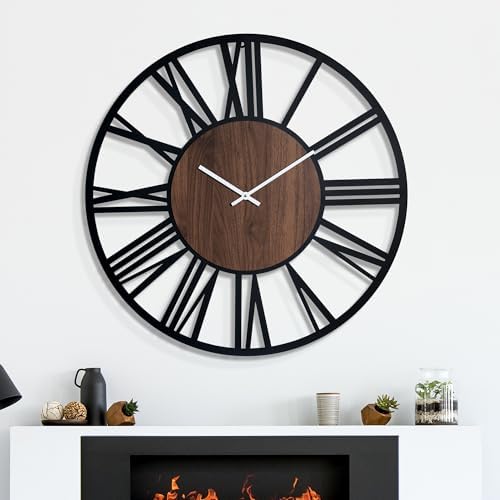 30 Inch Large Metal Wall Clock - Image 2