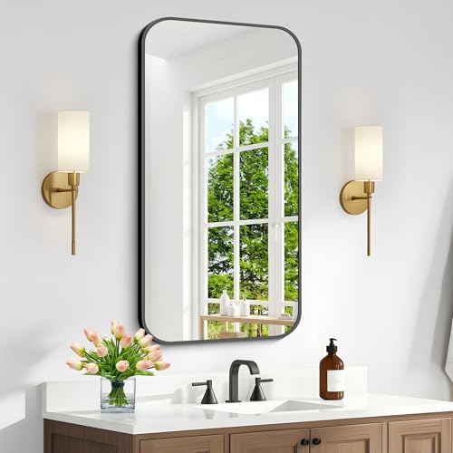 BONEWEI 20x36 inch Bathroom Mirror 2-Pack, Wall Mounted Bathroom Frame Vanity - Image 2