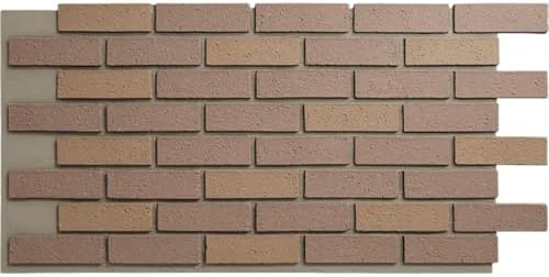 EverStone Traditional Faux Brick Panel, Mocha Color by EkenaMillwork