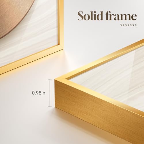 Large Framed Modern Luxury Gold Wall Art - Image 7