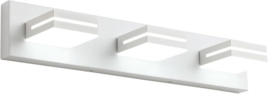 SineRise LED Modern Bathroom Vanity Light Fixtures, Matte White Modern Acrylic by SINERISELIGHTING