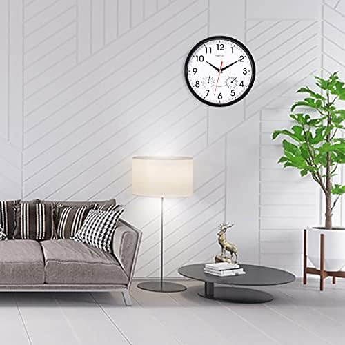 10 Inch Black Wall Clock Silent Wall Clocks - Image 2