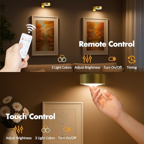 Picture Lights for Wall, Wireless Poster Lights Battery Operated - Image 5