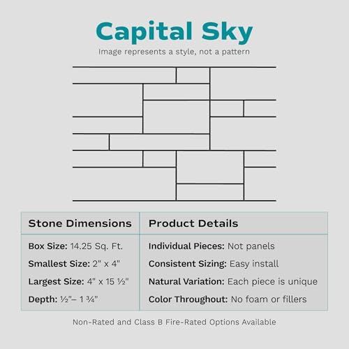 Evolve Stone Capital Sky PS Non-Rated Flat Stone Veneer - Image 2