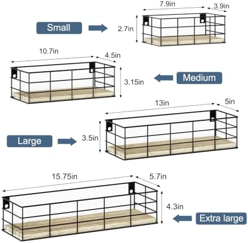 Fixwal Wire Frame Floating Shelves - Image 3