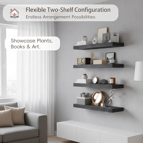 Lufia Floating Wall Shelves, MDF - Image 7
