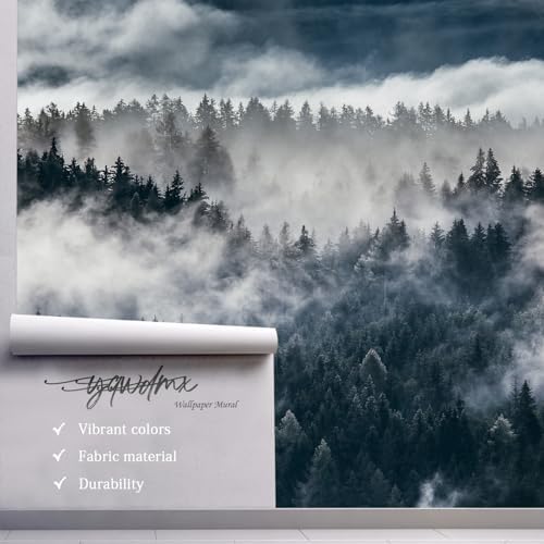 YQWDMX -Misty Forest Bedroom Wallpaper XT20 S 100" x 65" - Image 3