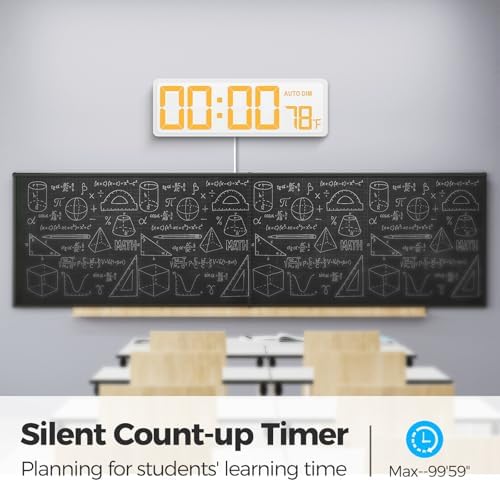 REACHER 16.5" Large Digital Wall Timer Clock, Countdown/up, Remote Control - Image 5