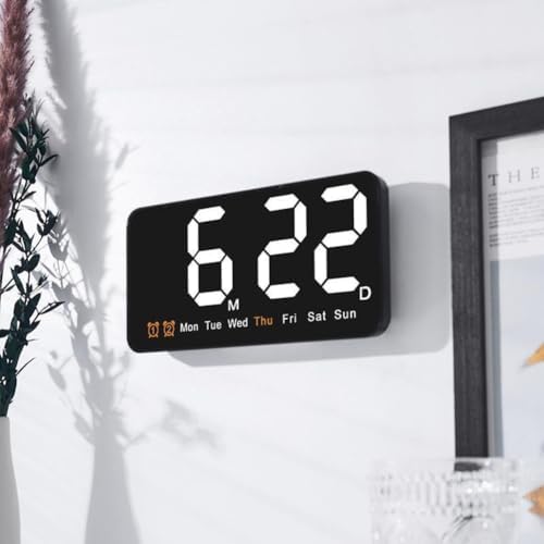 Digital Wall Clock Battery Operated, Large LED - Image 6