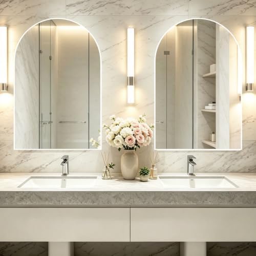 Wall Mounted Mirror, Arched Wall Mirror by NEUWEABY
