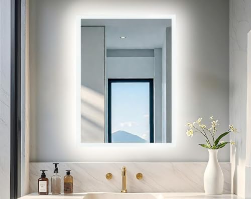 LUVODI Bathroom LED Mirror Backlit: Rectangular Vanity Mirror 24x32 inches by LUVODI