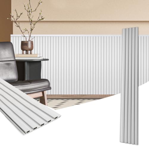 Art3d 48 x 6 in WPC Wood Slat Wall Panels, 3D Wall Accents by Art3d