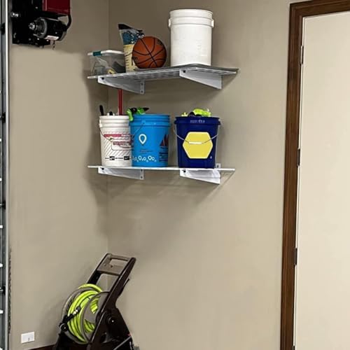 Wallmaster 15x45 Garage Wall Mount Shelves Heavy Duty Storage Shelves - Image 2