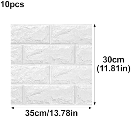 10PCS 3D Brick Wall Panel - Image 2