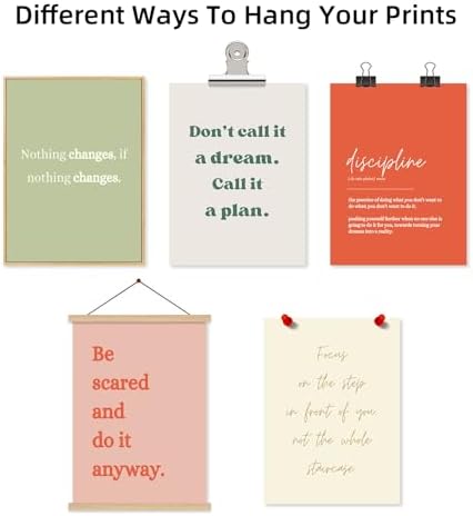 Office Wall Art Motivational Posters Inspirational Quote Canvas Wall Decor - Image 7