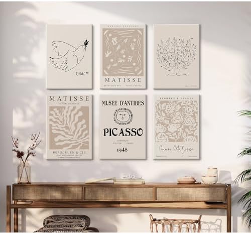 Matisse Aesthetic Wall Art Prints Boho Neutral Wall Decor Beige Abstract - Image 5