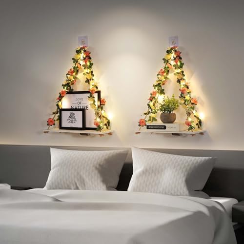 EXIN DECHEN Wall Decor for Bedroom, Floating Shelves Room Decor Aesthetic - Image 4