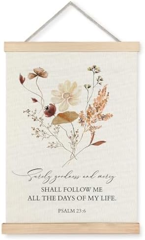Supwhd Boho Floral Christian Wall Art by Homedecoration
