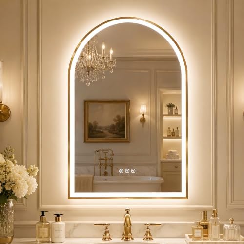 Saliwa Arched Bathroom Mirror by Unknown