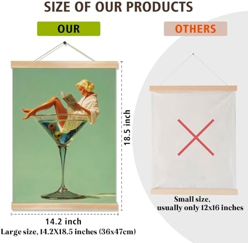 Martini Girl Wall Art, Vintage Glam Cocktail Poster, Retro Fashion Woman in - Image 5