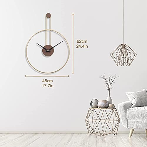 YISITEONE Large Decorative Wall Clock - Image 4