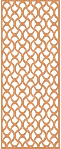 21 3/8"W x 54 3/8"H x 3/8"T Resort Decorative Fretwork Wood Wall Panels - Image 4